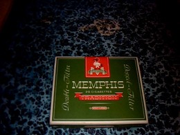 Publicité Paquet Dé Cigarettes   En Carton Vide Marque Memphis Traditions Double Filtre - Sonstige & Ohne Zuordnung