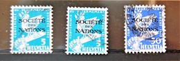 Suisse - 3 Timbres De Service SDN 1932 Oblitérés - Service