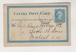 CANADA LONDON 1881  Postal Stationery - Lettres & Documents
