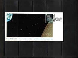 New Zealand 1994 25th Anniversary Of The First Man On The Moon FDC - Ozeanien