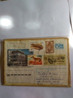 Turkmenistan  Postal Stationery Cover Foreign Use With Additional Stamps A Overprint Light Colour Additional Stamps.also - Turkménistan