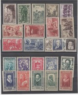 1206 TIMBRES NEUFS ** Côte 30e N°500.504.587.589.590.591.592.594.595.596.597.601.607.608.619.661.662.734.735.737.738.etc - Sonstige & Ohne Zuordnung