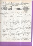 DEPT 58 - Ateliers De Constructions Mécaniques B BRELOUX Et Cie à NEVERS - Lettre Du 30/07/1893 - - Ambachten
