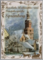 Spremberg - Winter An Der Evangelischen Kreuzkirche    Weihnachts- Und Neujahrskarte - Spremberg