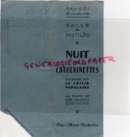 87 LIMOGES-  PROGRAMME NUIT DES CATHERINETTES-THE MOOD ORCHESTRA-ROGER MORIC-SALLE DES MUTILES-20 NOV. 1948- - Programs