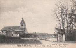 RICQUEBOURG (Oise) Grande Rue – église RESSONS - Ressons Sur Matz