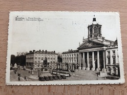 CP Bruxelles Place Royale  Tram Taxis TB 1948 Hotel De Ville-vue -vieux-ville (Sy) - Trasporto Pubblico Stradale