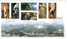 NZ 2012 The Hobbit FDC With Stamps From Miniature Sheets - Nuevos