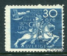 SWEDEN 1924 50th Anniversary Of UPU 30 Öre Used, .  Michel 164a - Oblitérés