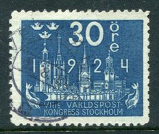 SWEDEN 1924 UPU Congress 30 Öre Used, .  Michel 149a - Used Stamps