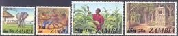 1979. Zambia, Definitives, 4v With OP, Mint/** - Zambie (1965-...)