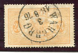 SWEDEN 1874 Official 24 Öre Perforated 14, Used, . Michel 8Ab - Service