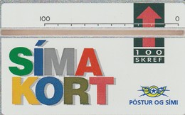 Iceland, ICE-D-05, 100 SKREF, 1992 "Simakort", CN : 208A, Mint,  2 Scans. - Islanda