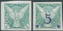 Czechoslovakia CECOSLOVACCHIA.1919 Newspaper Stamps 2(H),1925 Surcharged 5/2(H) Hinged,Not Used - Newspaper Stamps