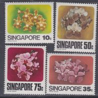 Singapour N° 317 / 20 XX  Flore : Orchidées De Singapour, Les 4 Valeurs Sans Charnière,  TB - Singapur (1959-...)