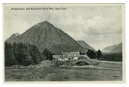 Ref 1362 - Early Postcard - Kingshouse & Buchaille Etive Mor - Glen Coe - Argyllshire - Argyllshire