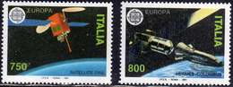 ITALIA REPUBBLICA ITALY REPUBLIC 1991 EUROPA CEPT UNITA SPAZIO SPACE SERIE COMPLETA COMPLETE SET MNH - 1991-00:  Nuevos