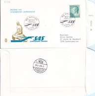 Luxembourg 1981 - Premier Vol Luxembourg-Copenhague (7.536) - Brieven En Documenten