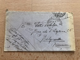 Enveloppe Vide En Franchise Militaire SMB Postes Militaires 10 Le 9 Aout 1920 Cachet D'arrivée De Belgrade (Namur) - Portofreiheit