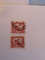 VEND 2 BEAUX TIMBRES D ' INDOCHINE N° 163 , OBLITERATION " COCHINCHINE Et VINH LONG " !!! - Used Stamps
