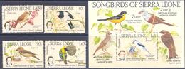 1985. Sierra Leone, Song Birds, 4v + S/s, Mint/** - Sierra Leone (1961-...)