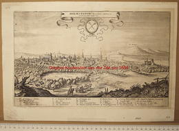 Helmstedt 'Helmstetum' - Original-Kupferstich ~ Um 1650 - Helmstedt