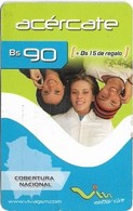 Bolivia - Viva - Acércate 3 Women, 27.06.2007, GSM Refill 90Bs, Used - Bolivië