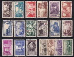 FRANCE - Année 1940 Complète Oblitérée TB - 19 Timbres - 1940-1949