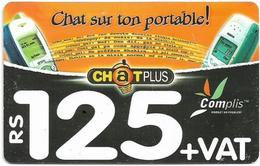 Mauritius - Cellplus - Two CellPhones GSM Refill 125MRs, 31.12.2005, Used - Maurice