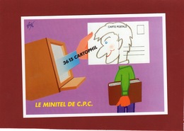 ILLUSTRATEUR FORÉ POUR LE JOURNAL CPC MINITEL 3615 CARTOPHIL - Fore
