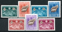 Maldive Islands 1963 Freedom From Hunger Set HM (SG 118-124) - Maldiven (...-1965)