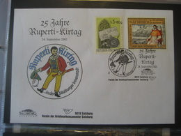 Österreich 2001- 25 Jahre Ruperti-Kirtag Mit Sondermarke Und  Sonderstempel - Lettres & Documents