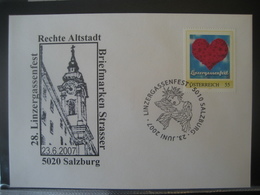 Österreich- Pers.BM 28. Linzergassenfest Mit Pers.BM Und Sonderstempel - Personalisierte Briefmarken