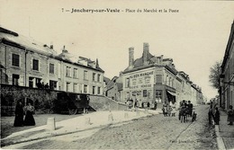 51 . Jonchery Sur Vesle - Place Du Marché Et La Poste - Jonchery-sur-Vesle