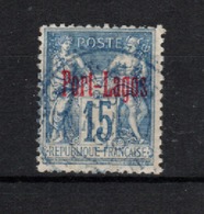 Port- Lagos _ (1893 ) Surcharge Rouge N° 3 - Gebruikt