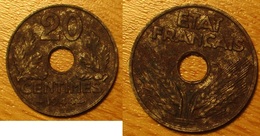 20 Centimes 1944 FER - 20 Centimes