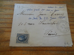 GREVENMACHER 23 JUIN 1900 POUR FRANCE - 1895 Adolphe Right-hand Side