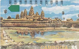 Cambodia, I952322, Angkor Ruins ( US$ 5.00, Small©), 2 Scans. - Kambodscha