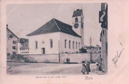 Rüti ZH, Eglise Et Enfants + Cachet Linéaire RÜTI ZÜR. (15.10.1903) - Rüti