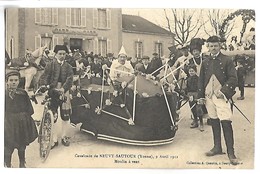 Cavalcade De NEUVY SAUTOUR - 9 Avril 1911 - Moulin à Vent - Neuvy Sautour