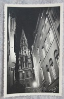 Carte Photo - Tour De L' Hotel De Ville Signée A. Robert  1956 - Bruxelles - Bruxelles La Nuit