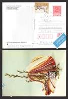 Par Avion Air Mail Label Vignette Wolverhampton Britain Egg 1989 HUNGARY STATIONERY POSTCARD Sashalom - Keszthely Castle - Cartas & Documentos