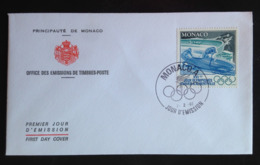 Monaco, Uncirculated FDC, « XVI JEUX OLYMPIQUES D'HIVER A ALBERTVILLE », 1992 - Lettres & Documents