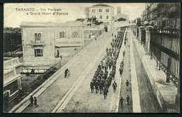 Taranto - Via Peripato E Grand Hotel Europa - Viaggiata In Busta 1917 - Rif. Mn0090 - Taranto