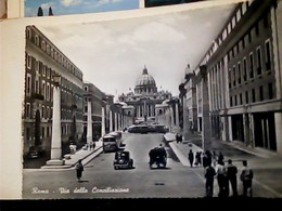 ROMA VIA DELLA CONCILIAZIONE AUTO CAR AUTOBUS CARROZZA N1950  HP9038 - Transportes