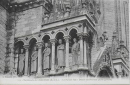 Chartres -  La Cathédrale : Portail Sud : Détails Du Fronton, (Coté Gauche) - Chartres