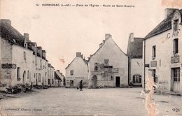 CPA, Herbignac, Place De L'Eglise, Route De St Nazaire - Herbignac