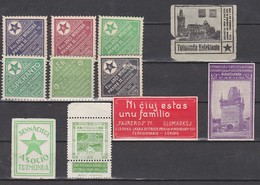 Esperanto Labels - Prag - Czech Republic - Austria - Philatelic Exhibition 1914 * * - Esperanto