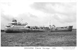 ¤¤   -   Carte-Photo Du Pétrolier Norvégien " GRANHEIM "   -  Bateau De Commerce , Cargo   -  ¤¤ - Petroleros