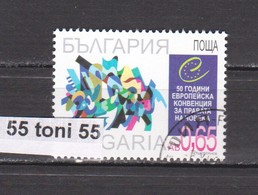 2000 50 YEARS CONVENTION For HUMAN RIGHTS Mi 4492   1v.- Used (O)   Bulgaria/Bulgarie - Used Stamps